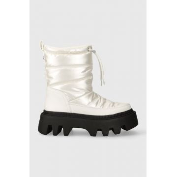 Buffalo cizme de iarna Flora Puffer Boot culoarea alb, 1622360