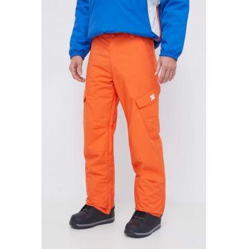 DC pantaloni Banshee culoarea portocaliu