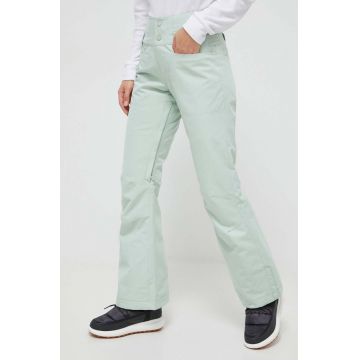 Roxy pantaloni Diversion culoarea verde