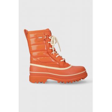 Sorel cizme de iarna CARIBOU ROYAL WP culoarea portocaliu, 2055871