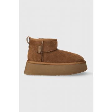 Steve Madden cizme de zapada din piele intoarsa Campfire culoarea maro, SM11002737