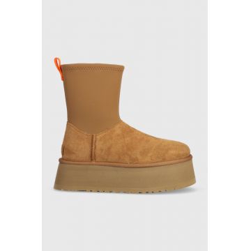 UGG cizme de iarna Classic Dipper culoarea maro, 1144031