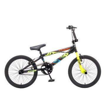 Bicicleta Bmx Polar Jitter, Roti 20inch, Frane U - Brake (Negru/Galben)