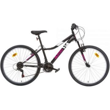 Bicicleta copii 11 ani+, 26 inch, Mtb Femei Ring Negru, Dino Bikes DB426DS04BK