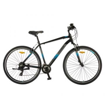 Bicicleta Trekking Polar Forester Comp - 28 inch, L-XL (Negru/Albastru)