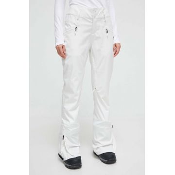 Burton pantaloni Marcy High Rise culoarea alb