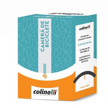 Camera Bicicleta Colinelli Av48 - 700 x 35-43C, Negru
