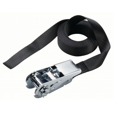 Chinga fixare reglabila cu clichet MasterLock 2.50m x 25mm Negru
