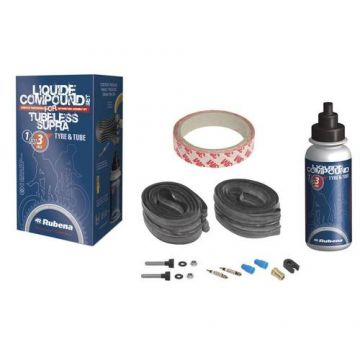 Kit Conversie Rubena Tubeless-Supra - 27.5 Inch, Negru