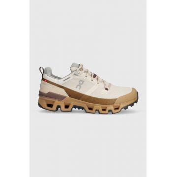 On-running pantofi Cloudwander Waterproof barbati, culoarea bej