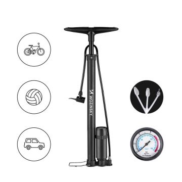 Pompa de umflat roti Wozinsky 5 in 1, 11 bar, Negru