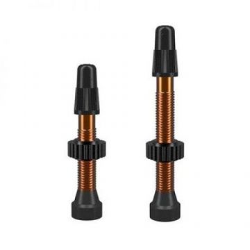 Set 2 Valve Presta TCS Brass - 34 mm, Cupru