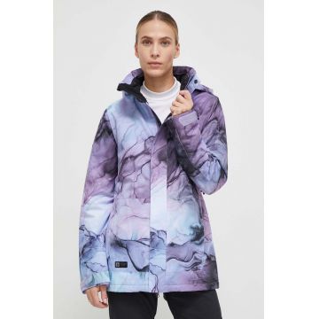 Volcom geaca de schi culoarea violet