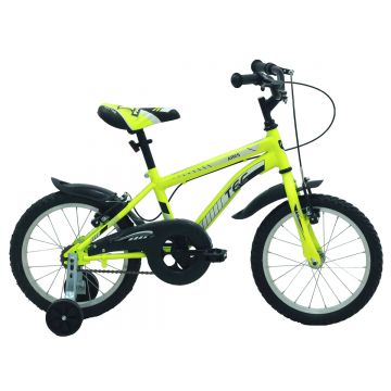 Bicicleta copii TEC Ares, culoare galben, roata 16