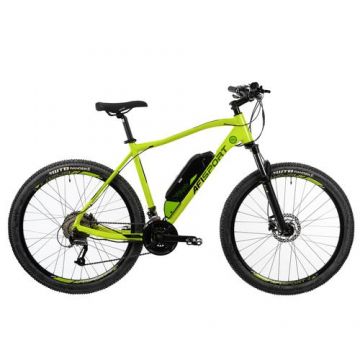 Bicicleta Electrica Afisport M17, M-L, Roti 27.5inch, Motor 250W, Autonomie 60 Km, Frane Hidraulice pe disc (Verde)