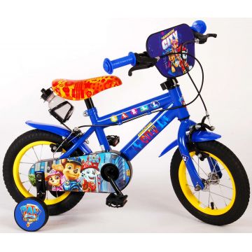 Bicicleta pentru baieti Paw Patrol, 12 inch, culoare albastru, frana de mana fata - spate
