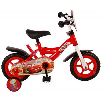 Bicicleta pentru copii Disney Cars, 10 inch, culoare rosu, fara frana