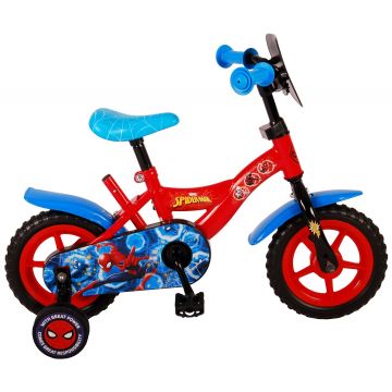 Bicicleta pentru copii Spider-Man, 10 inch, culoare rosu/albastru, fara frana