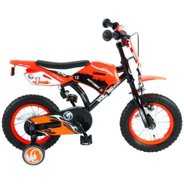 Bicicleta pentru copii Volare Motorbike - Baieti - 12 inch - Portocaliu - 95 asamblat culoare Portocaliu