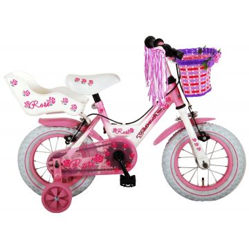 Bicicleta pentru copii Volare Rose - Fete - 12 inch - Roz - 2 frane de mana culoare Roz