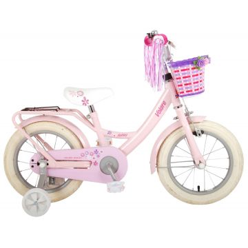 Bicicleta Volare Ashley pentru copii - Fete - 14 inch - Roz - 95 asamblat culoare Roz