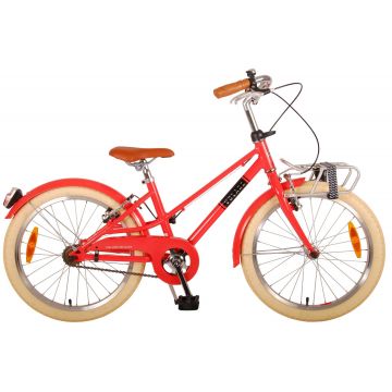 Bicicleta Volare Melody pentru copii - Fete - 20 inch - rosu pastel - doua frane de mana - Prime Collection culoare Rosu