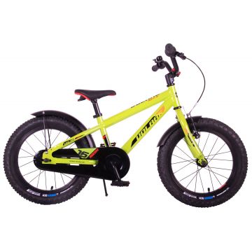 Bicicleta Volare Rocky pentru baieti, 16 inch, culoare verde, frana de mana + contra