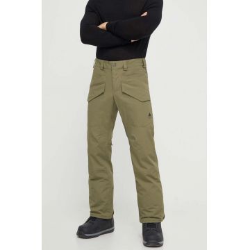 Burton pantaloni Covert 2.0 Insulated culoarea verde