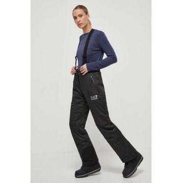 EA7 Emporio Armani pantaloni de schi culoarea gri