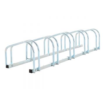 Homcom suport pentru 5 biciclete, otel argintiu | Aosom Ro