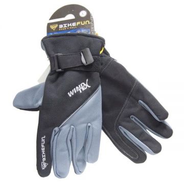 Manusi ciclism Bikefun Winter Negru/Gri