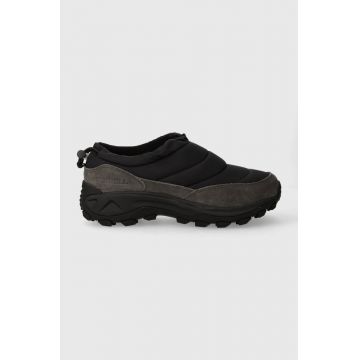 Merrell pantofi Winter Moc Zero barbati, culoarea negru, izolat