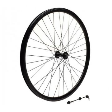 Roata fata dubla bicicleta 26, quick release, Kolo, culoare negru