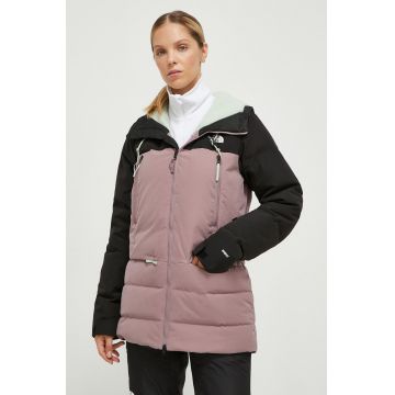 The North Face geaca de puf Pallie culoarea roz
