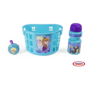 DArpeje - Accesorii bicicleta Frozen (cos, sticla apa, clopotel)