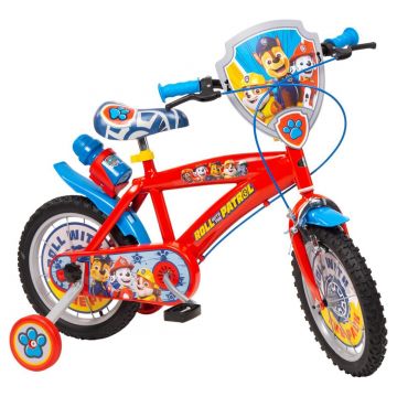 Bicicleta copii, Toimsa, Paw Patrol, 14 inch, Rosu