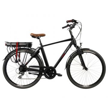 Bicicleta Electrica Devron 28221, roti 28inch, XL, acumulator 11.6 Ah, Viteza maxima25 km/h, Putere motor 250 W, Negru
