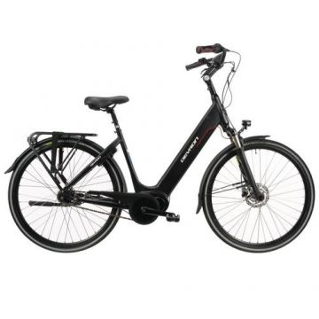 Bicicleta Electrica Devron 28426, roti 28inch, 7 viteze, cadru aluminiu 490mm, frane hidraulice pe disc (Negru)