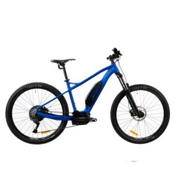 Bicicleta Electrica Zerga E7000 DV, roti 27.5inch, M, acumulator 11.6 Ah, Viteza maxima 25 km/h, Putere motor 250 W, Albastru