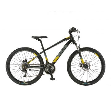 Bicicleta Mtb Polar Alaska - 26 Inch, Negru-Gri-Galben