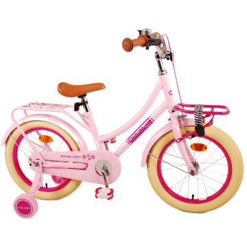 Bicicleta pentru fete Volare Excellent, 16 inch, culoare roz, frana de mana fata si contra