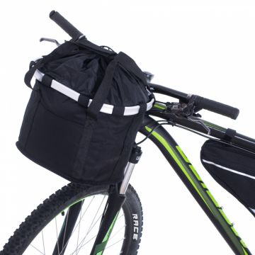 Cos de bicicleta frontal pliabil model universal Black