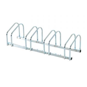 HOMCOM Suport Biciclete Parcare pentru 4 Biciclete, 95x33x27cm