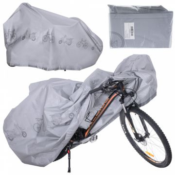 Husa pentru biciclete anti-coroziune impermeabila 200x10cm Gri