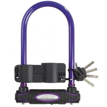 Antifurt MasterLock U-lock cu cheie 210x110x13mm, Mov