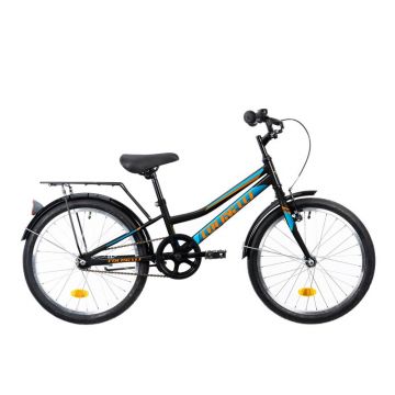 Bicicleta Copii Colinelli COL01, 1 Viteze, Cadru Otel, Marimea 230 mm, Roti 20 inch, Frane V - Brake, Culoare Negru