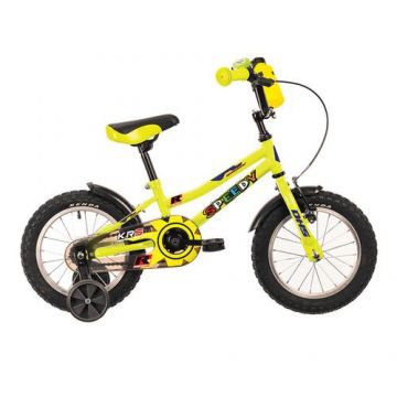 Bicicleta Copii Dhs 1401, roti 14 Inch, Sistem franare V-brake Torpedo, Verde