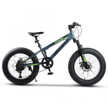 Bicicleta Copii Fat-Bike Velors Hercules V20316A, roti 20inch, Gri/Negru