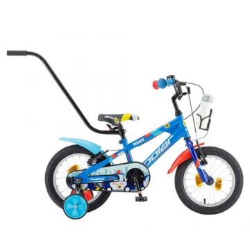 Bicicleta Copii Polar 2023 Police, roti 14 inch, frana V-brake, Albastru