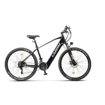 Bicicleta Electrica MTB (E-Bike) CARPAT C275M7E, roti 27.5inch, autonomie 60 - 80 Km, motor 250W, viteza maxima 25 km/h (Albastru)